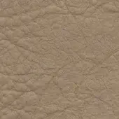 Distressed leather texture, light beige, with irregular wrinkles and matte finish displaying natural grain and wear patterns for seamless application.